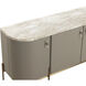 Cataldi 77 X 19.5 inch Cappuccino / Stainless Steel / Brushed Gold Sideboard